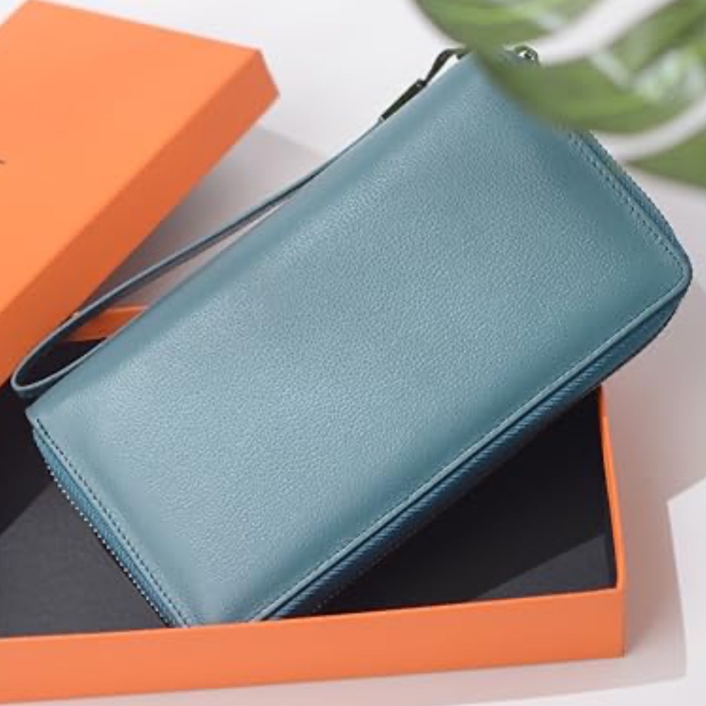 ALLDAILY Purist Blue RFID Credit Card Holder Wallet